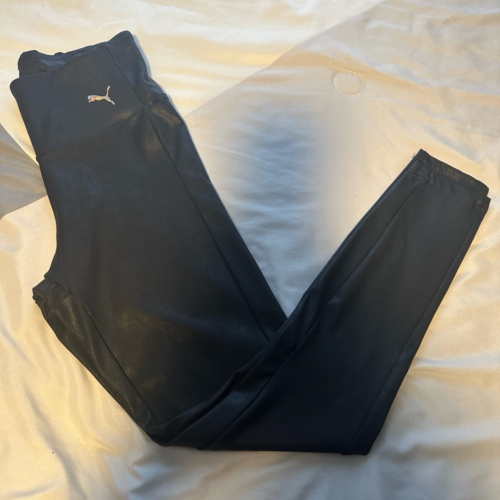Puma Women’s Drycell Shiny Black Leggings Sz XS New Without Tag